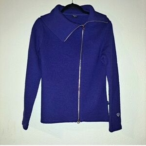 Kuhl purple asymmetrical zip sweater XL